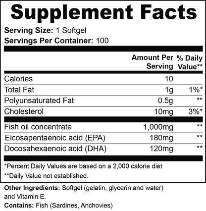 5P Omega-3 EPA 180mg + DHA 120mg